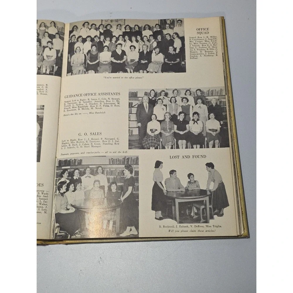 VINTAGE‎ 1955 ROOSEVELT HIGH SCHOOL YEARBOOK L'ENVOI YONKERS NEW YORK HARDBACK